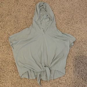 Army green lululemon work out top
